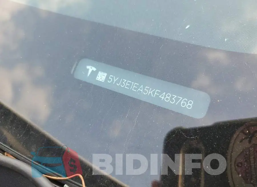 5YJ3E1EA5KF483768 Photo# 12