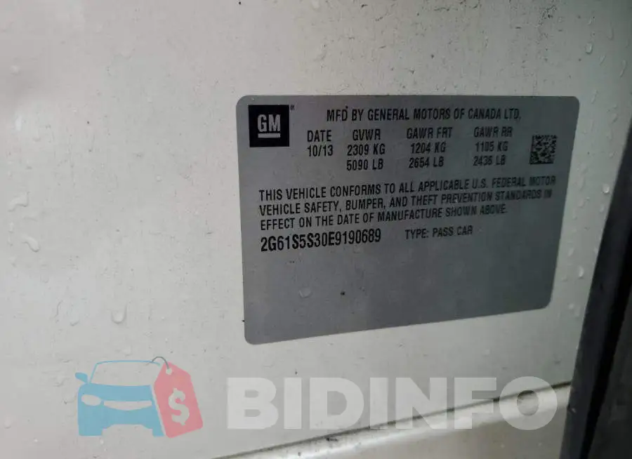 2G61S5S30E9190689 Photo# 12