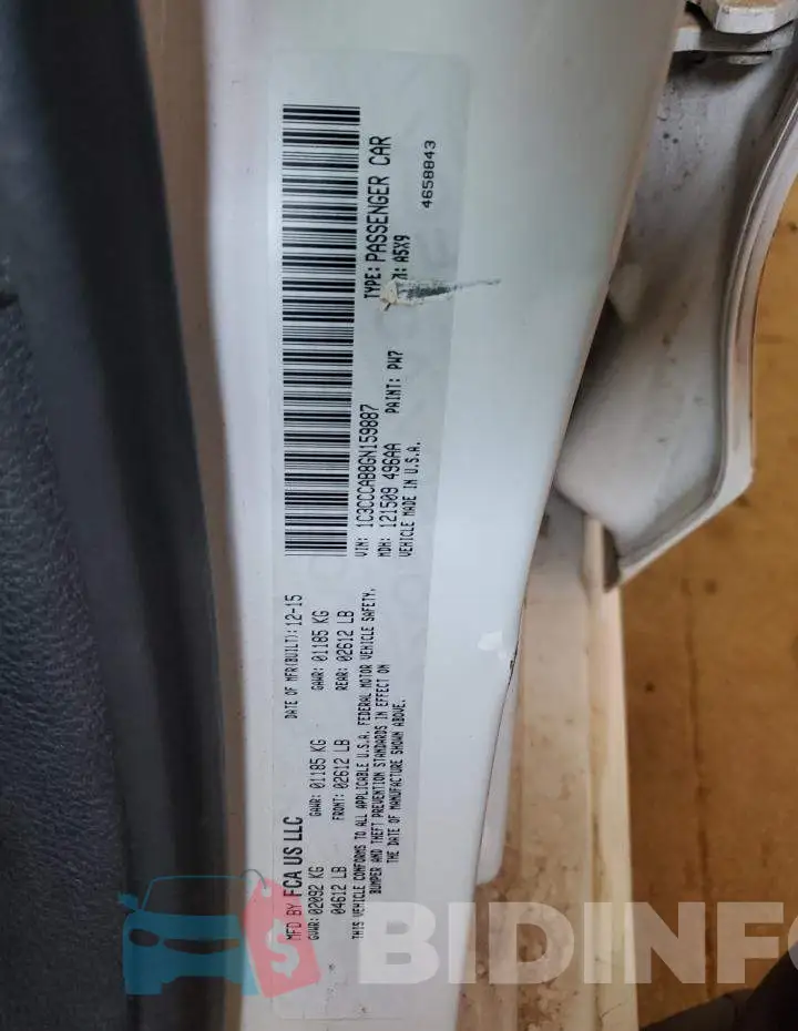 1C3CCCAB8GN159887 Photo# 12