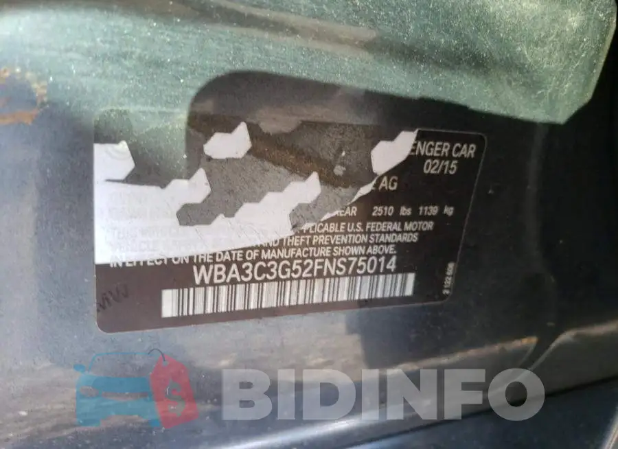 WBA3C3G52FNS75014 Photo# 12
