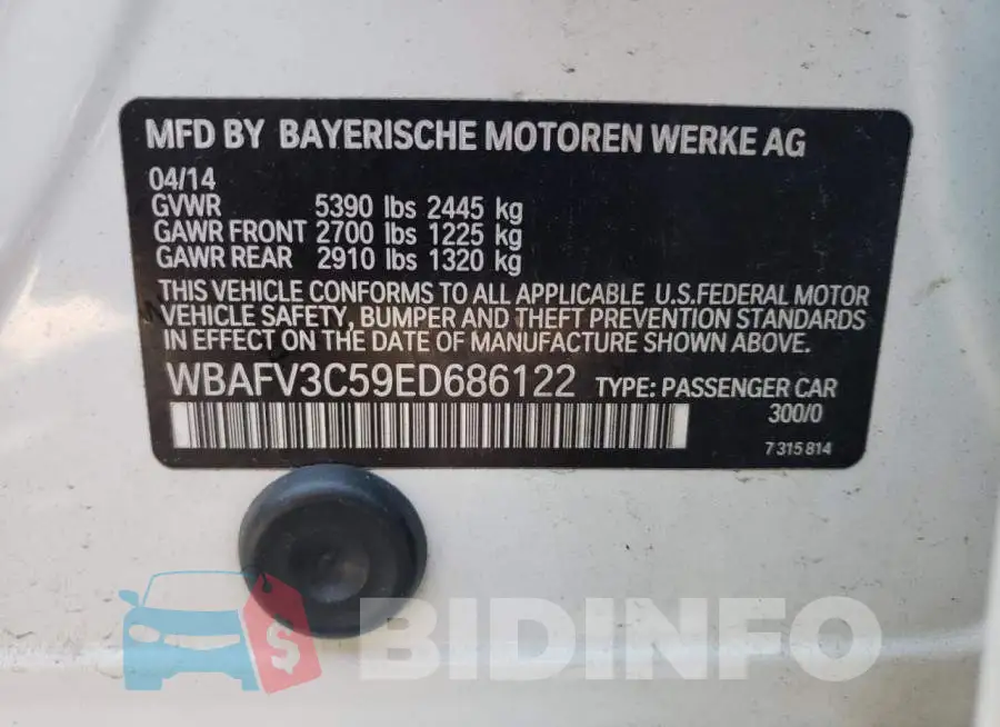 WBAFV3C59ED686122 Photo# 12