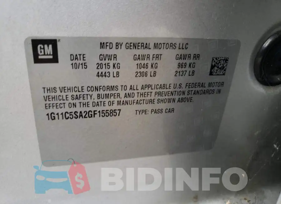 1G11C5SA2GF155857 Photo# 13