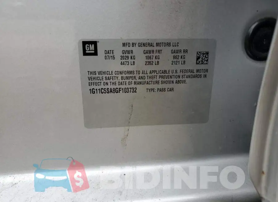 1G11C5SA8GF103732 Photo# 12