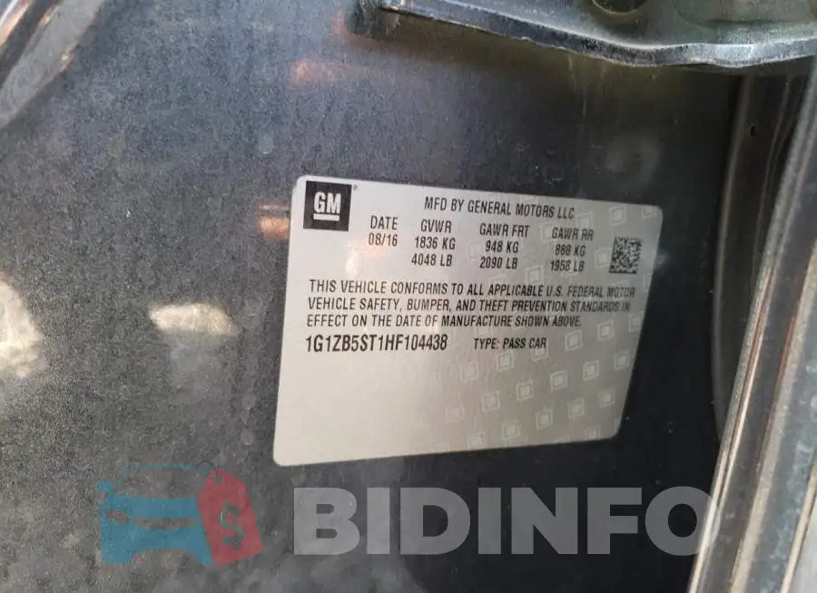 1G1ZB5ST1HF104438 Photo# 12