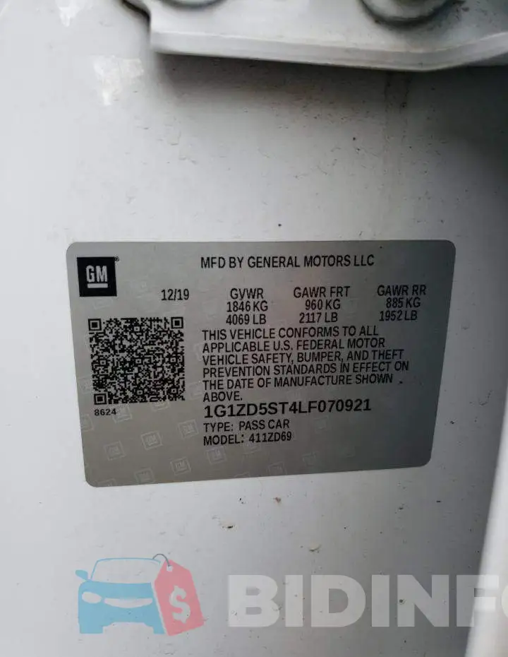 1G1ZD5ST4LF070921 Photo# 12
