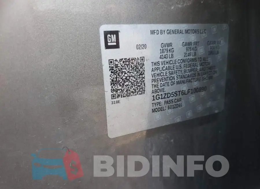 1G1ZD5ST6LF100890 Photo# 12