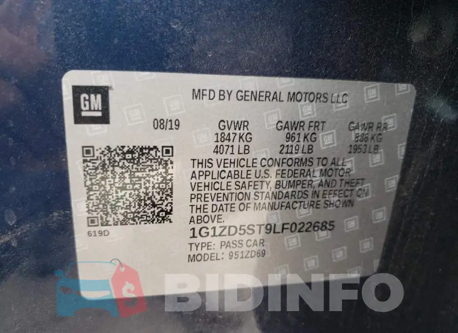 1G1ZD5ST9LF022685 Photo# 12