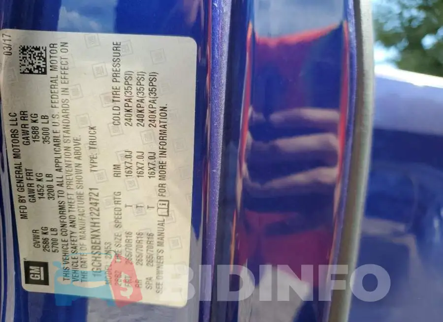1GCHSBENXH1224721 Photo# 12