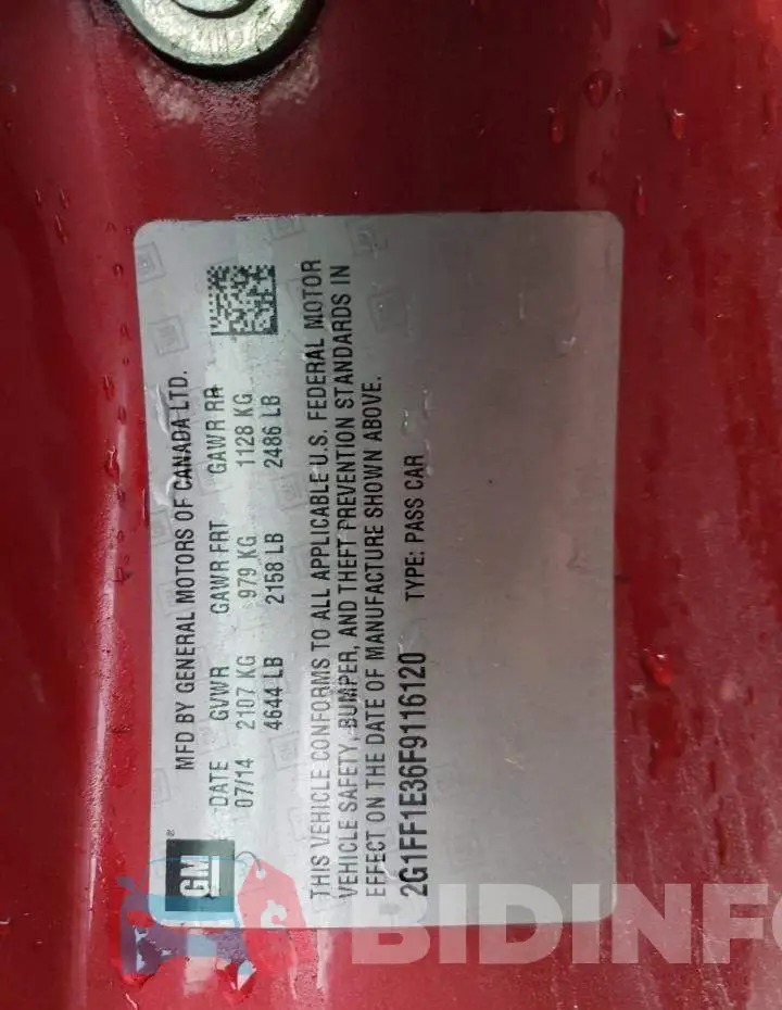 2G1FF1E36F9116120 Photo# 12
