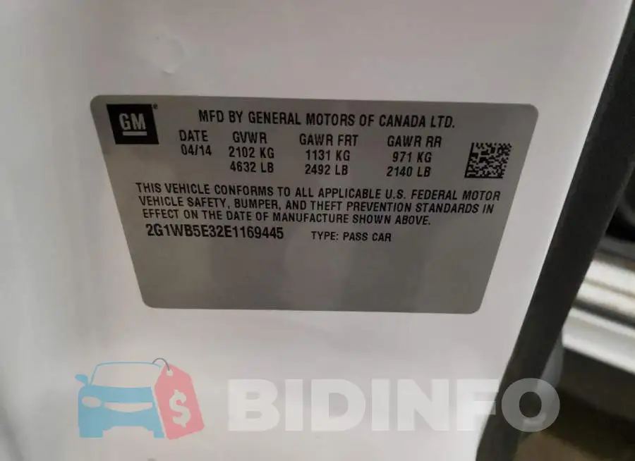 2G1WB5E32E1169445 Photo# 13