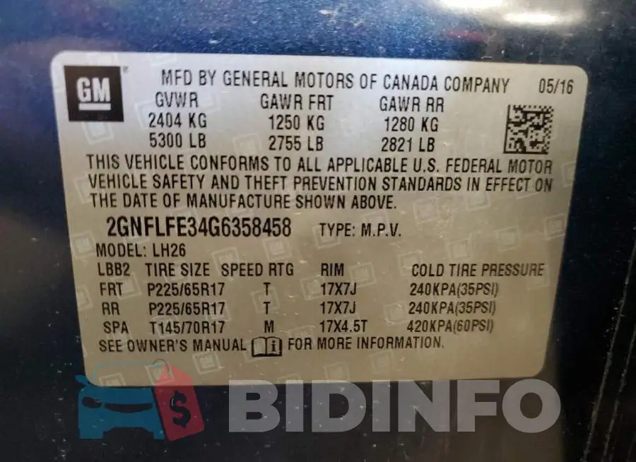 2GNFLFE34G6358458 Photo# 12