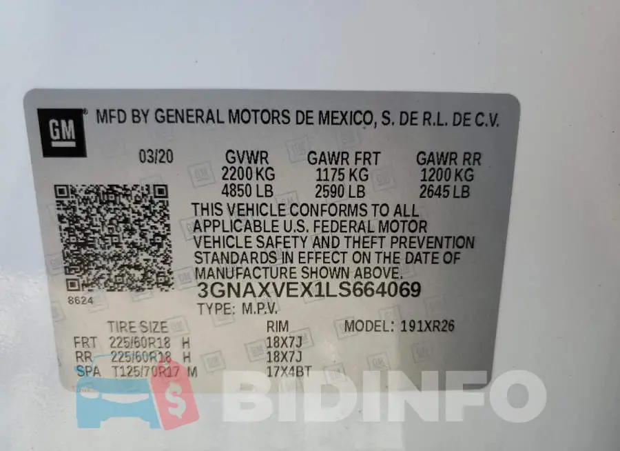 3GNAXVEX1LS664069 Photo# 13
