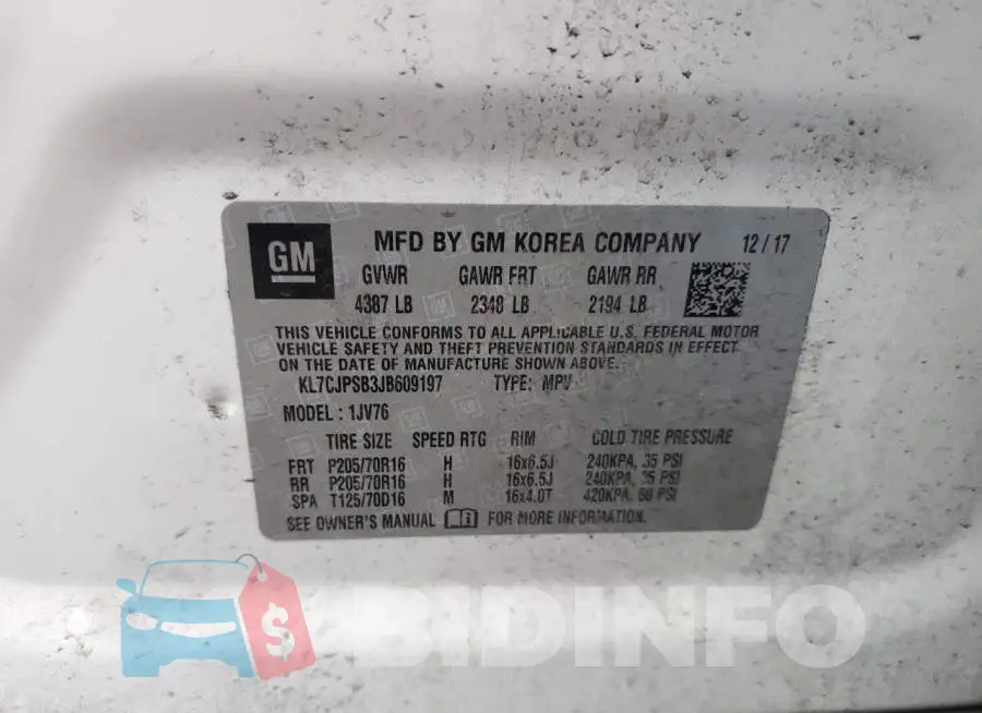 KL7CJPSB3JB609197 Photo# 12