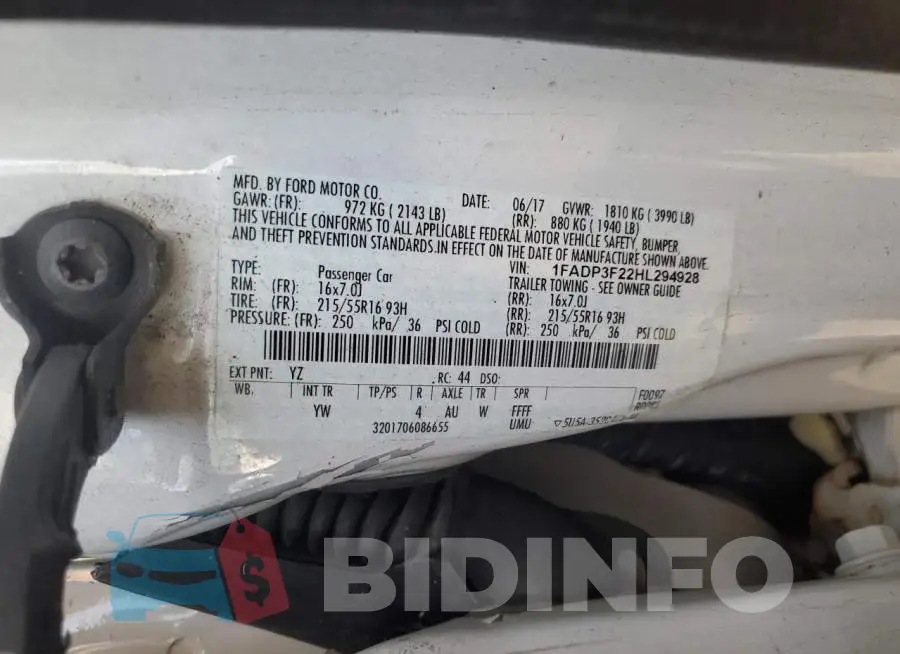 1FADP3F22HL294928 Photo# 12
