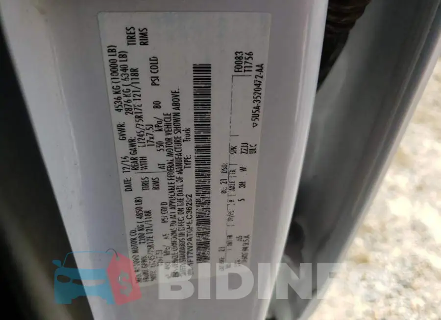 1FT7W2AT0HEC36292 Photo# 12