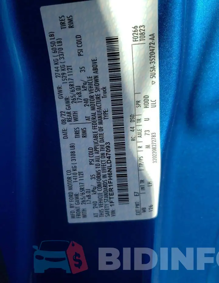 1FTER1FH6NLD47093 Photo# 12