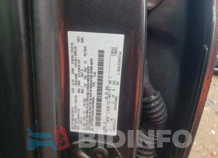 1FTFW1E4XLFA78054 Photo# 12