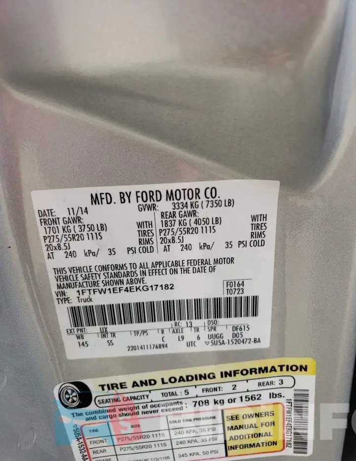 1FTFW1EF4EKG17182 Photo# 13