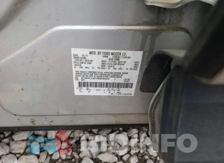2FMPK3J87HBB45203 Photo# 13