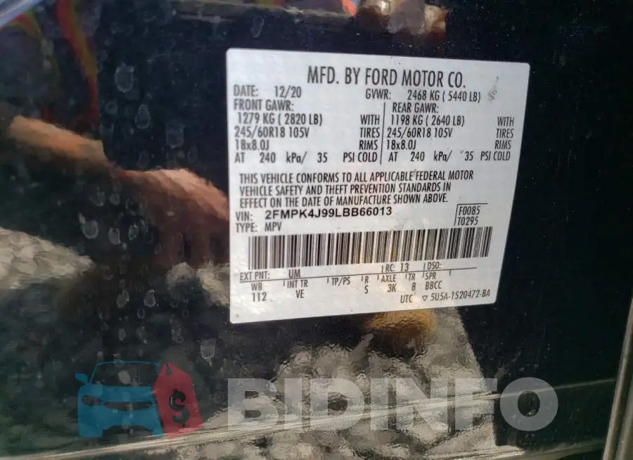 2FMPK4J99LBB66013 Photo# 13