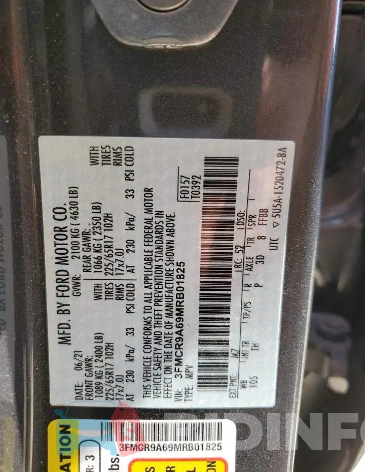 3FMCR9A69MRB01825 Photo# 13