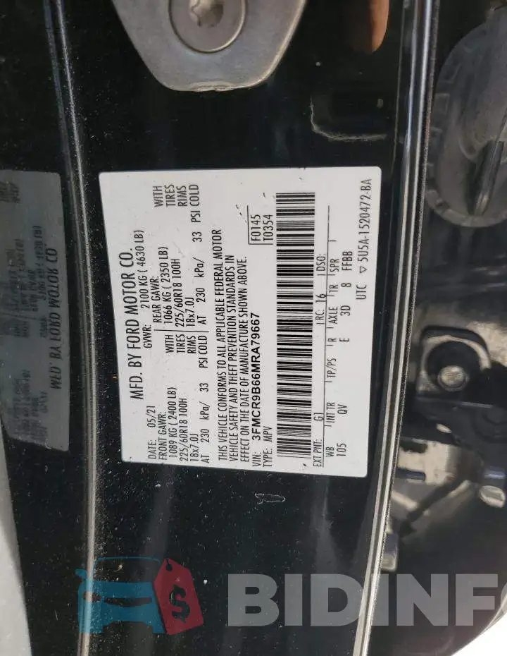 3FMCR9B66MRA79667 Photo# 13