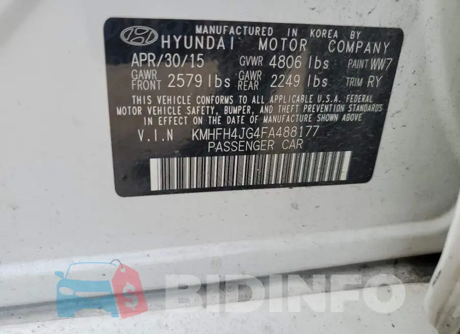 KMHFH4JG4FA488177 Photo# 12