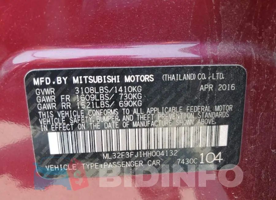 ML32F3FJ1HH004132 Photo# 12