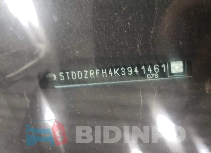 5TDDZRFH4KS941461 Photo# 13
