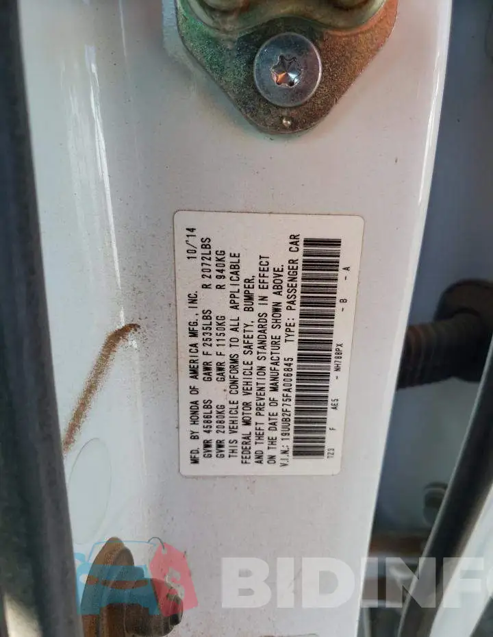 19UUB2F75FA006845 Photo# 12