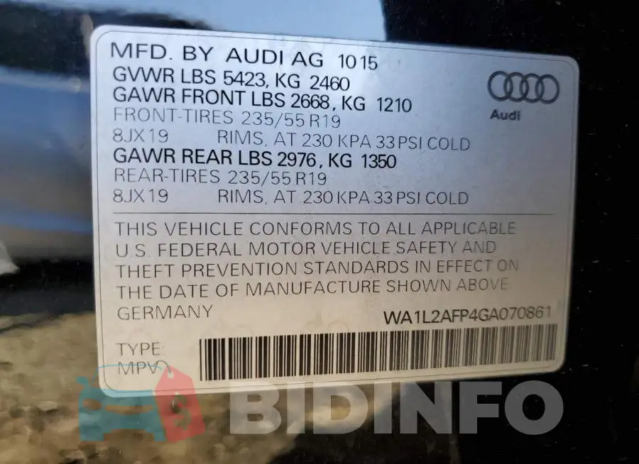 WA1L2AFP4GA070861 Photo# 12