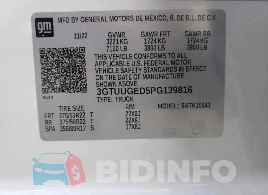 3GTUUGED5PG139816 Photo# 13