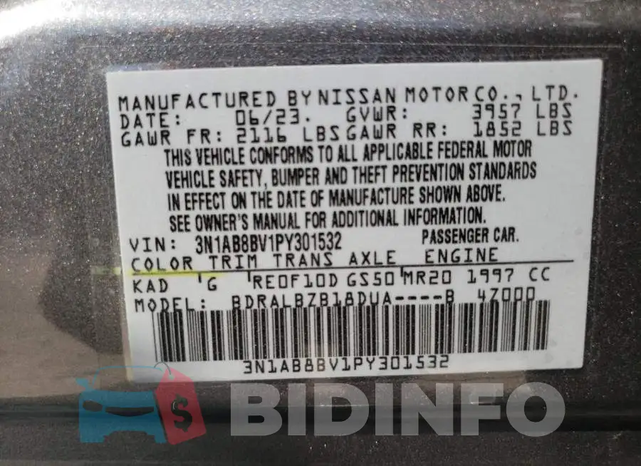 3N1AB8BV1PY301532 Photo# 12