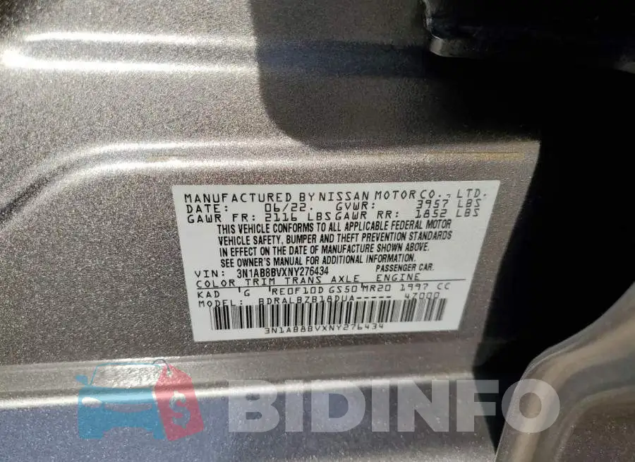 3N1AB8BVXNY276434 Photo# 12