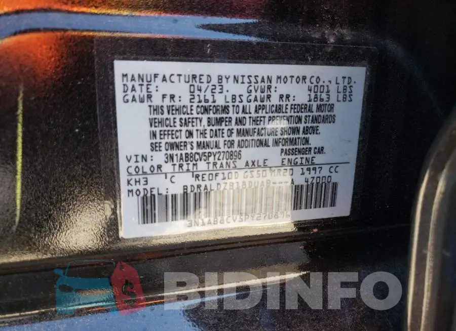 3N1AB8CV5PY270896 Photo# 13
