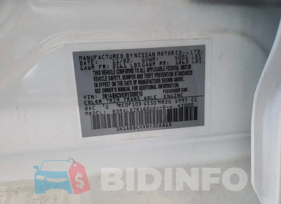 3N1AB8CVXNY308815 Photo# 12