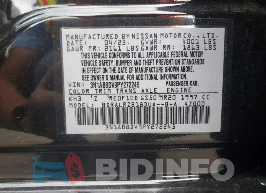 3N1AB8DV9PY272245 Photo# 12