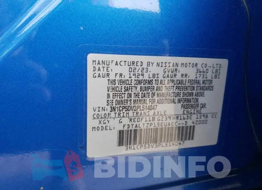 3N1CP5DV3PL514047 Photo# 13