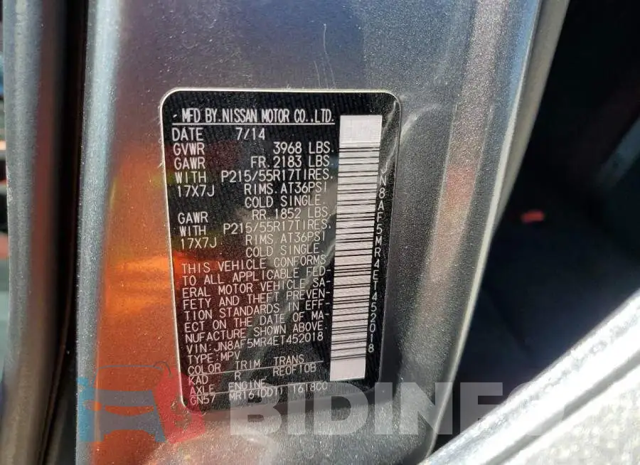 JN8AF5MR4ET452018 Photo# 12