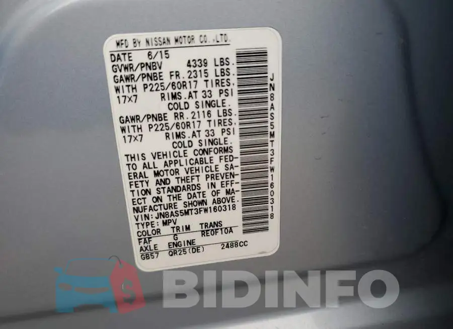 JN8AS5MT3FW160318 Photo# 12