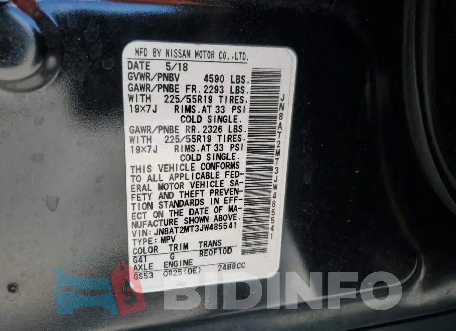JN8AT2MT3JW485541 Photo# 13