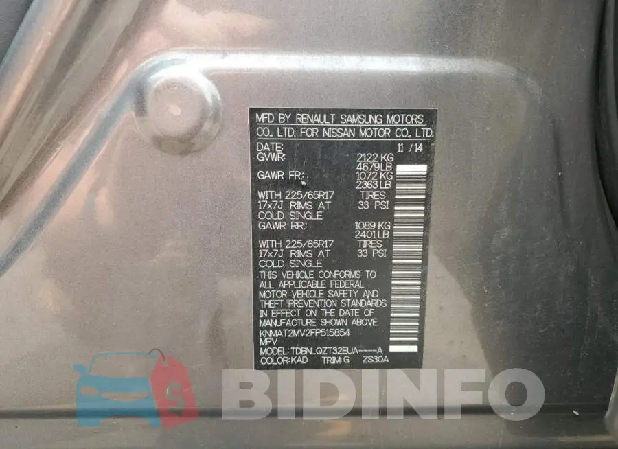 KNMAT2MV2FP515854 Photo# 13