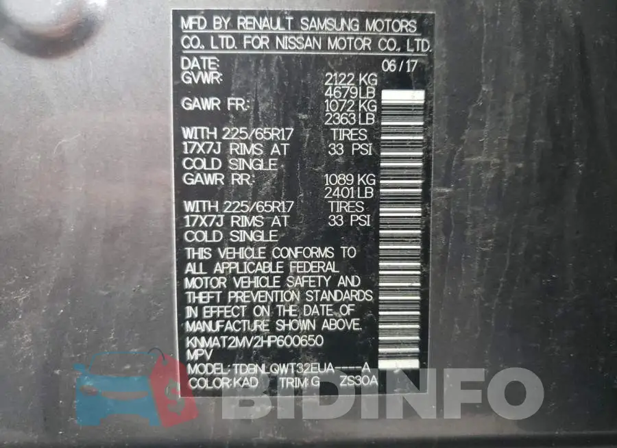 KNMAT2MV2HP600650 Photo# 13