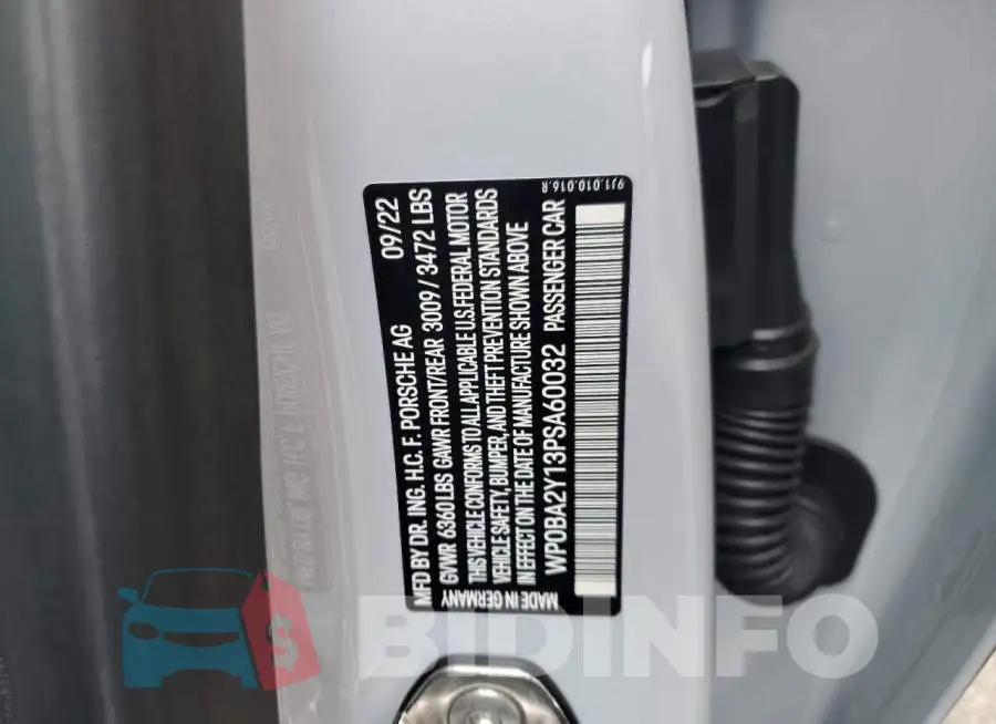 WP0BA2Y13PSA60032 Photo# 12