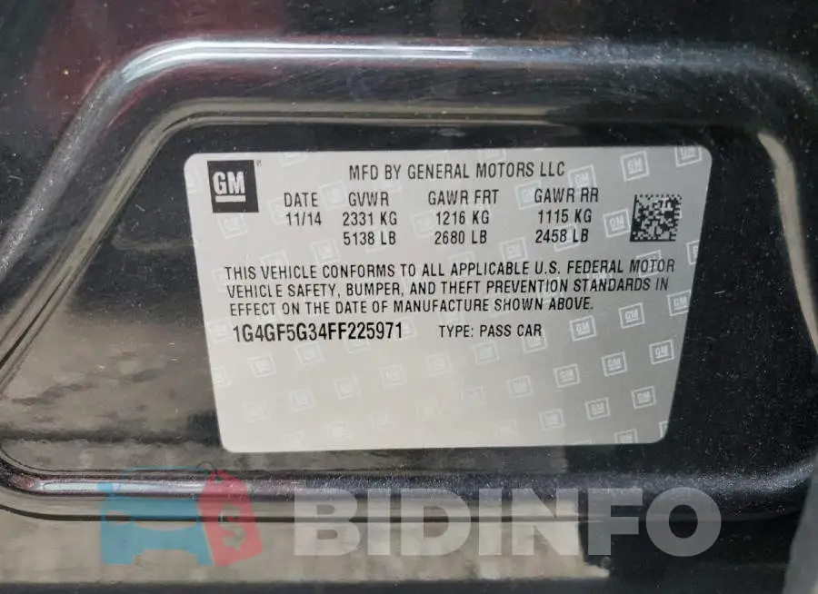 1G4GF5G34FF225971 Photo# 13
