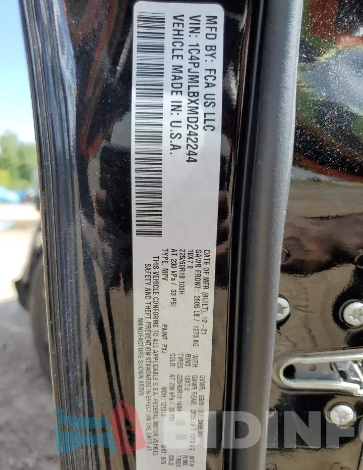 1C4PJMLBXMD242244 Photo# 14