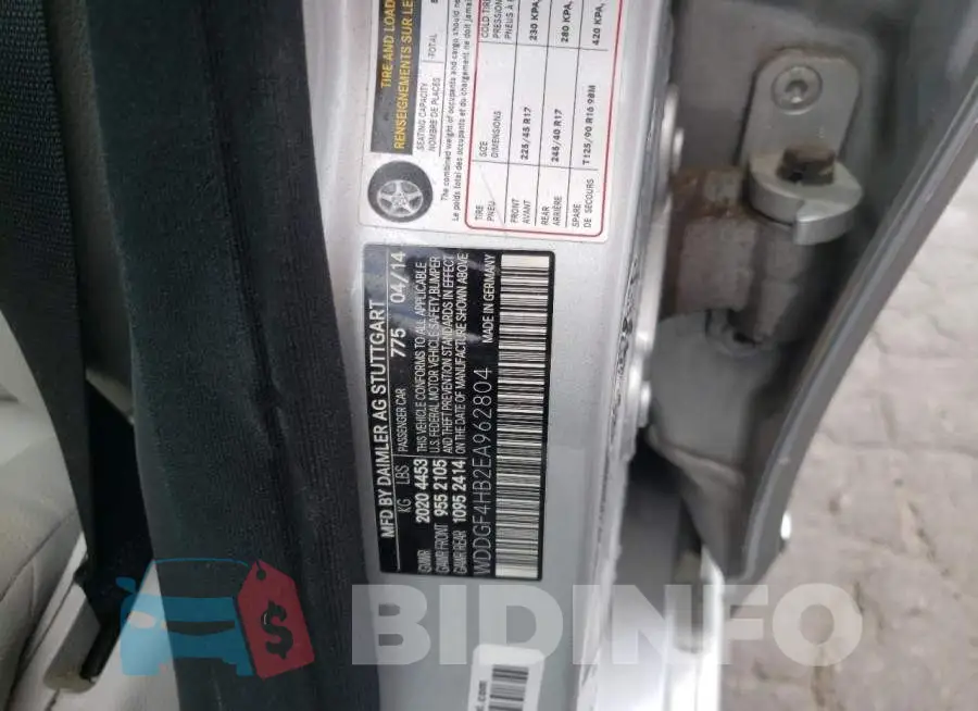 WDDGF4HB2EA962804 Photo# 12