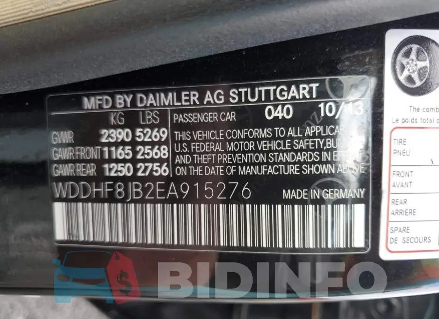 WDDHF8JB2EA915276 Photo# 12