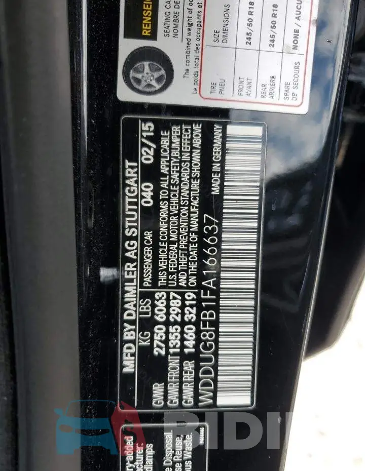 WDDUG8FB1FA166637 Photo# 12