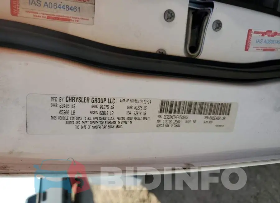 2C3CDXCT4FH729255 Photo# 12